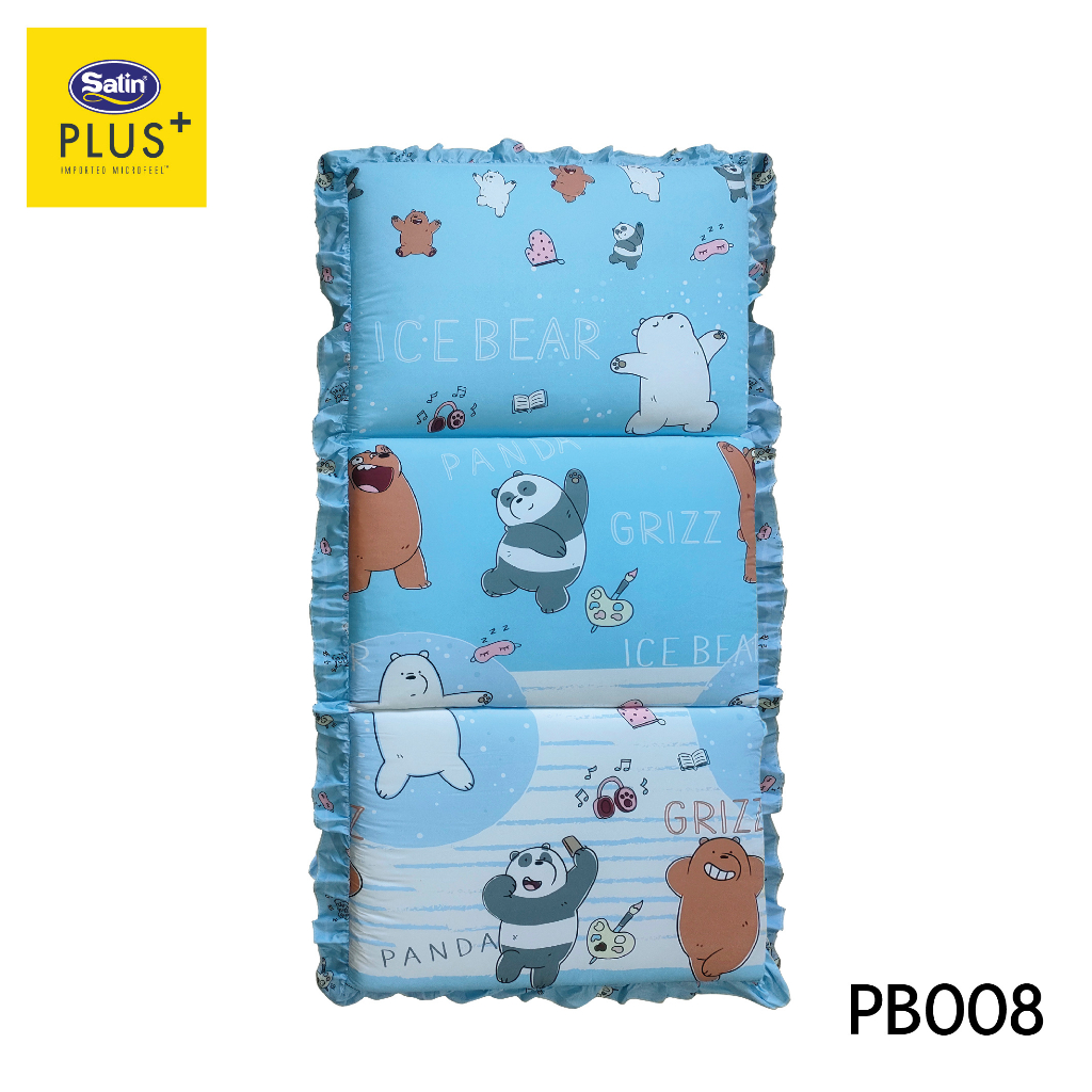 Satin Plus ที่นอน 3 ตอน WE BARE BEARS ลิขสิทธิ์แท้100% ขนาด  3’ x  6.5’