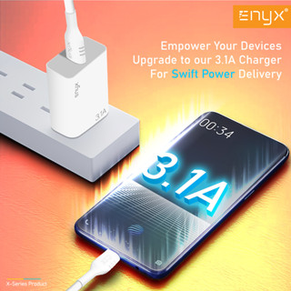 ใหม่ล่าสุด ชุดชาร์จ ENYX รุ่น S-2X ชุดชาร์จพร้อมสาย จ่ายไฟ 3.1A/18W ForIP/ Micro /Type-C ที่ชาร์จมือถือ ชาร์จไว