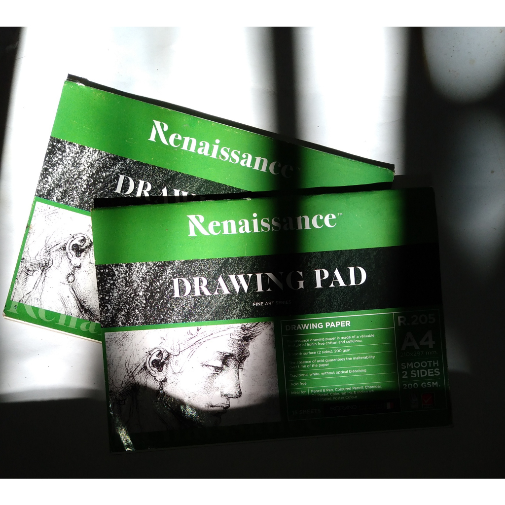 สมุดวาดภาพ Renaissance A4 200 GSM ชนิดเรียบ