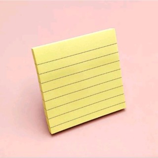 โพสต์-อิทโน้ต กระดาษโน้ตมีเส้น ขนาด3×3นิ้ว(76×76มม.)จำนวน100แผ่น/เล่ม