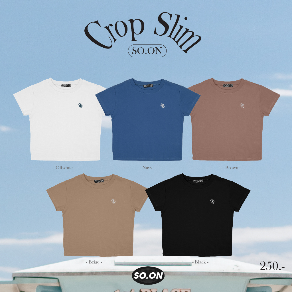 SO.ON เสื้อ Crop รุ่น Slim (ใส่โค้ด TGERJLY ลดทันที 60.-)
