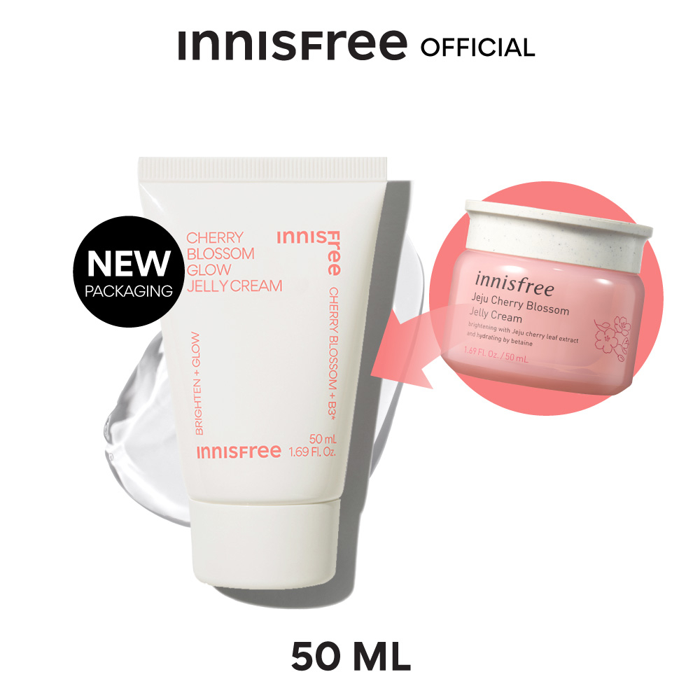 Innisfree Cherry blossom glow jelly cream 50 Ml. อินนิสฟรี เชอร์รี่ บลอสซั่ม โกลว์ เจลลี่ ครีม 50 มล.