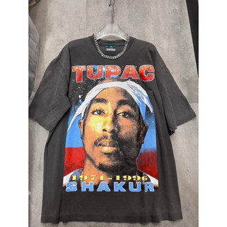 เสื้อยืดผ้าฟอก ลาย TUPACมีหลายลาย พร้อมส่ง ป้าย mushroom