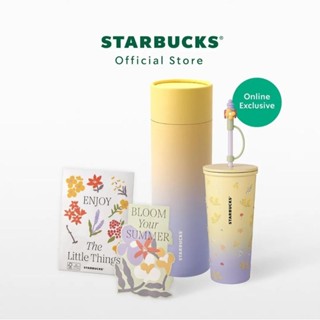 Starbucks Stanless Steel Wild Flowers Diamond E-com Set‼️พร้อมส่ง‼️