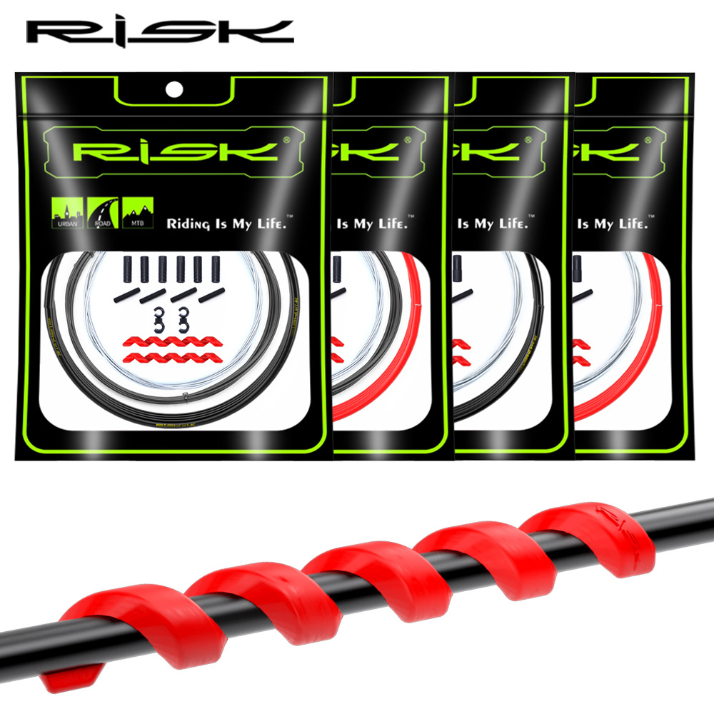ชุดสายเบรค ชุดสายเกียร์ เอนกประสงค์ RISK พร้อมอุปกรณ์ของแถมครบชุด  Smartbike