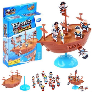 เกมโจรสลัดตกเรือ Pirate Boat Balancing Game เกมส์ทรงตัวโจรสลัดบนเรือ เสริมสร้างพัฒนาการและทักษะช่างสังเกตุ TY148