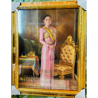 กรอบรูปพร้อมภาพพระราชินีในรัชกาลที่10 ขนาด15*20นิ้ว