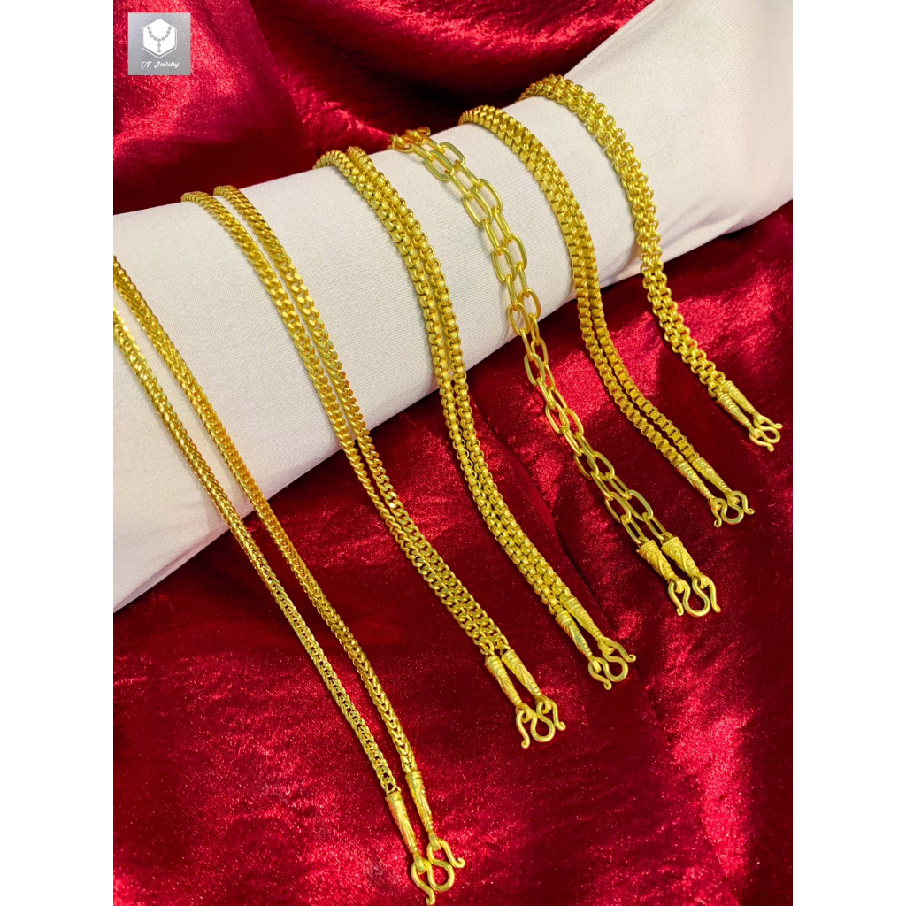 สร้อยคอ 1 บาท ทองปลอมเหมือนแท้ 18 20 24 นิ้ว