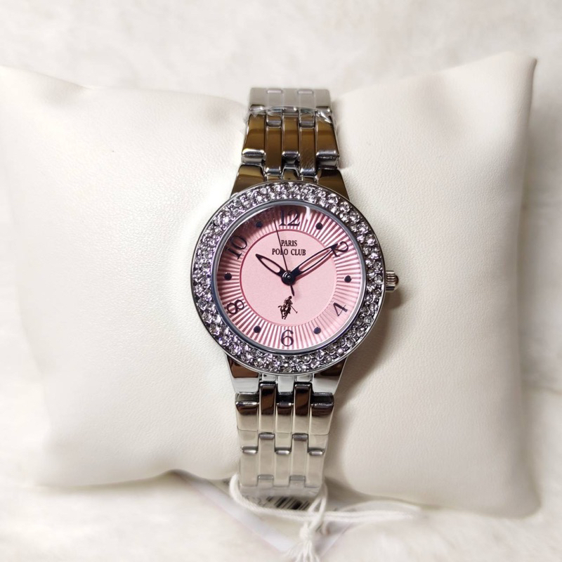 PARIS POLO CULE รุ่น PPC-230309-PK นาฬิกาข้อมือสำหรับผู้หญิงของแท้ประกันศูนย์1ปี