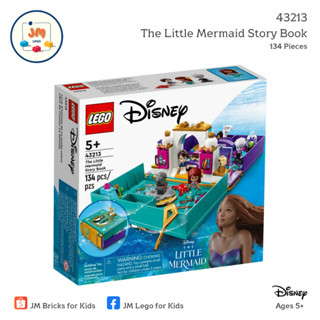 LEGO Disney 43213 The Little Mermaid Story Book (134 Pieces) สำหรับเด็กอายุ 5 ปีขึ้นไป Brick Toy ตัวต่อ เลโก้ ของเล่น