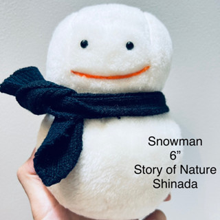 #ตุ๊กตา #มนุษย์หิมะ #สโนว์แมน 8” #ป้าย #Story of #nature by #Shinada #Snowman ☃️ #ลิขสิทธิ์แท้ #หายาก #วินเทจ งานสะสม