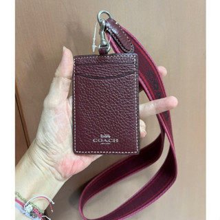 สายคล้องบัตร COACH Lanyard ID Card Holder CH693 สายคล้องคอใส่บัตร รุ่นใหม่ สายคล้องคอแบบสายสปอร์ต