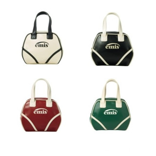 Emis Vintage Tote Bag (Black, Ivory, Deep Green)