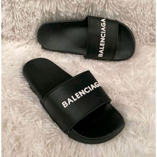 รองเท้าแตะบาเลนเซียก้า รองเท้า Balenciaga ✔️โลโก้นูน🔥มาแรง