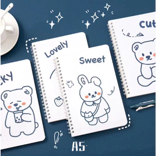 📌พร้อมส่ง📌 ขนาดA5 สุ่มลาย สมุดจดบันทึก สมุดโน๊ต เครื่องเขียนนักเรียน มีเส้นบรรทัด ปกอ่อน มีเส้น ขนาดA5 120 หน้า