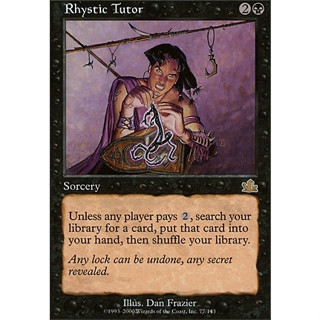 Rhystic Tutor การ์ด Magic The Gathering ของแท้ จากชุด Prophecy