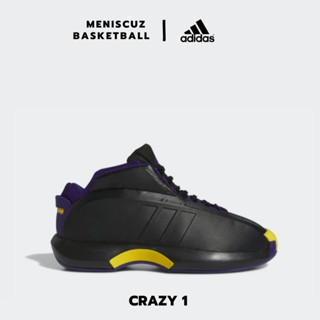 รองเท้าบาส Adidas ฺBASKETBALL รุ่น CRAZY1 LAKER AWAY 100%