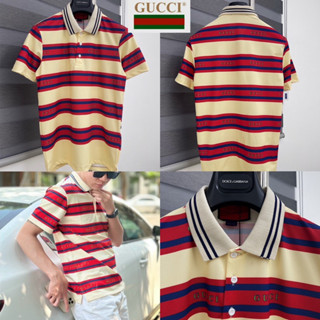 เสื้อโปโล Gucci ❤️💛💙 Hiend 1:1 cotton 💯