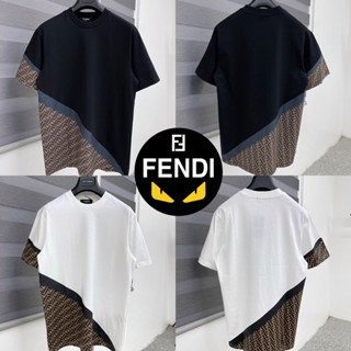 GENDI T-SHIRT UNISEX 🖤🤍🤎 เสื้อยืด FENDI 🏷️Hiend 1:1 cotton 💯 ร้านค้าจัดส่งไว