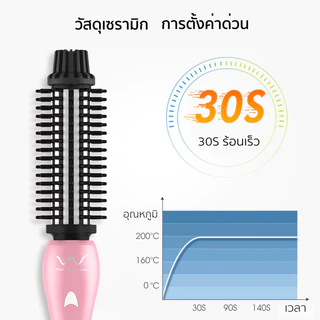 Vivid&Vogue แปรงม้วนผมไฟฟ้า รับปประกัน1ปี มี มอก. แปรงม้วนผม หวีม้วนผม จัดแต่งทรงผม ม้วนผม หวีม้วนไฟฟ้า