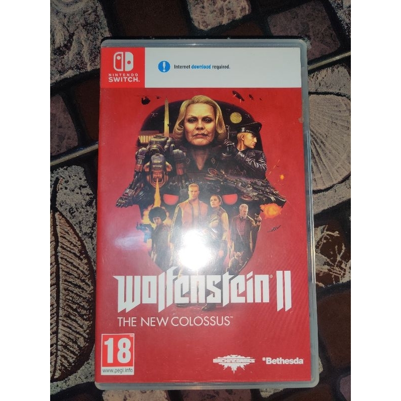แผ่นเกม Nintendo switch Wolfenstein2  มือสอง