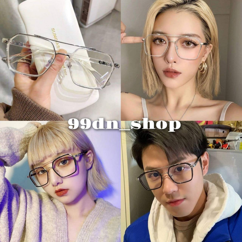 พร้อมส่งจากไทย NEW แว่นตากรองแสง แว่นกันแดดป้องกันแสงสีฟ้า แนวเกาหลี เกรดA ป้องกันรังสีUV400 รุ่นBlue3