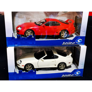 โมเดลรถSupra 1:18 โมเดลรถToyotaSupra A80 JZA80  โมเดลรถ โตโยต้า ซูปร้า A80 JZA80 1/18 สีขาว ราคา OK โมเดลรถของขวัญ