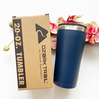 Tumbler แก้ว Ozark Trail ขนาด 20 Oz กระบอกน้ำเก็บความร้อนเย็น สแตนเลส 304 Vacuum-Insulated Stainless Steel