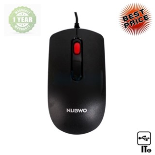 USB MOUSE NUBWO NM-152 BLACK ประกัน 1Y เมาส์ เม้าส์ เม้า เม้าท์ เมาส