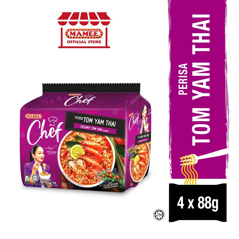 มาม่ามามี้ Mamee Chef Creamy Tom Yum Pack Noodles