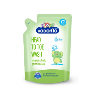 KODOMO HEAD TO TOE WASH แชมพู สบู่เหลว โคโดโม สูตร MILD ORGINAL 380 มล. ชนิดถุงเติม