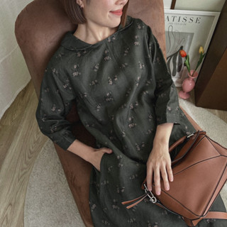 katji / พร้อมส่ง **ลดราคาพิเศษ ดู3รูปท้าย Penny Dress ชุดเดรสผ้าลินิน