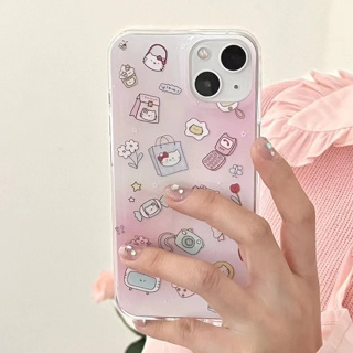 💎จัดส่งภายใน24ชม💎เคสไอโฟน สำหรับ for iPhone 11 13 14 Soft Case 12 Pro Max Hello Kitty น่ารัก ป้องกันการตก เคสโทรศัพท์