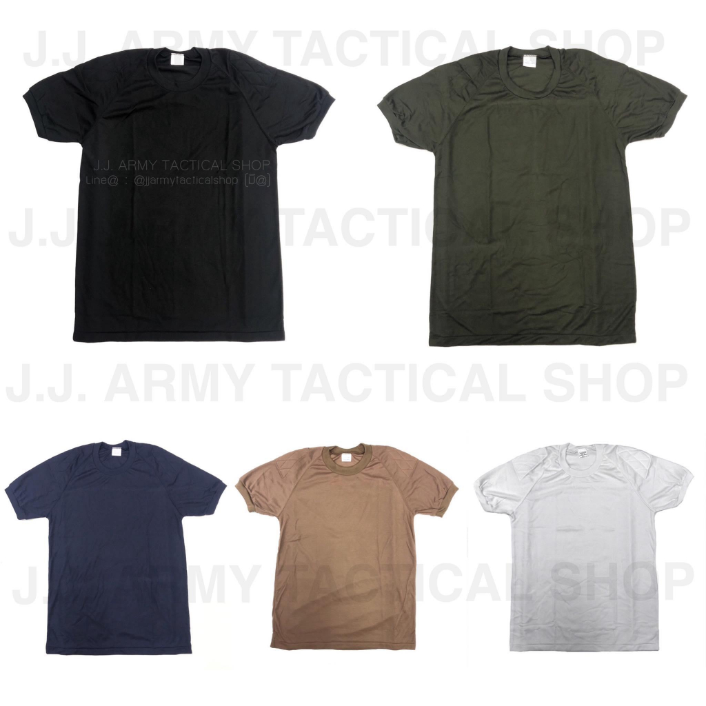 เสื้อยืดแขนสั้นบุไหล่ คอกลม เสื้อบุไหล่ เสื้อรองใน