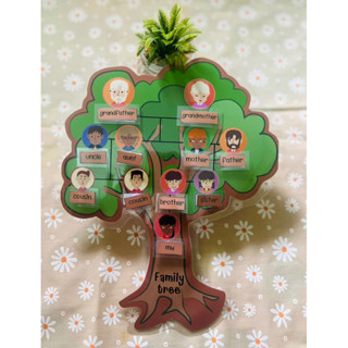 สื่อภาษาอังกฤษ family tree แผนผังต้นไม้ครอบครัว