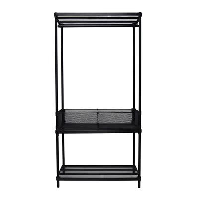 KASSA HOME ราวแขวนพร้อมชั้นวางอเนกประสงค์ 3 ชั้น Mesh+Divider KASSA HOME รุ่น MESH10x20 ขนาด 90 ซม. 