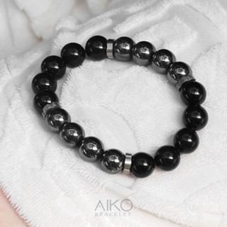 The Emperor กำไลหินแท้ (Onyx / Hematite)