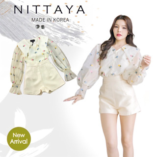 ราคาถูกที่สุด!! NITTAYA เซตเสื้อแขนยาวสีสันสดใส+กางเกงขาสั้น