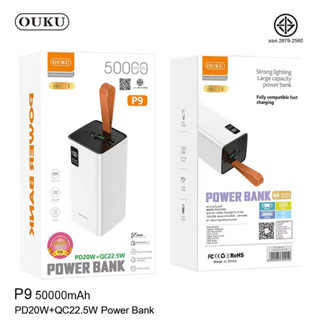 【ของแท้100%】แบตสำรอง OUKU รุ่น P9 ความจุแบตเตอรี่ 50000mAh PD20W+QC22.5W 5Port LED Display ชาร์จโทรศัพท์มือถือ ชาร์จเร็ว