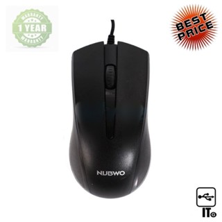 USB MOUSE NUBWO NM-151 BLACK ประกัน 1Y เมาส์ เม้าส์ เม้า เม้าท์ เมาส