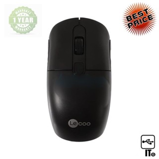 WIRELESS MOUSE LECOO M2001 BLACK BY LENOVO ประกัน 1Y เมาส์ไร้สาย เมาส์ เม้าส์ เม้า เม้าท์ เมาส