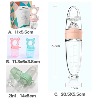 Berma Baby จุกซิลิโคน ดูดผักผลไม้ BPA 3 ไซส์ มีจุกเปลี่ยน สำหรับทารก แก้ปัญหาลูกคันเหงือก ปลอดภัยไร้สาร