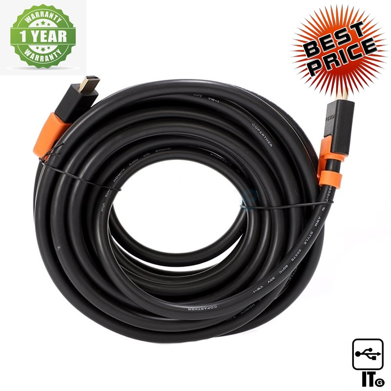 Cable HDMI 4K (V.2.0) M/M (10M) GOLD POWERSYNC ประกัน L/T