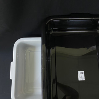 กะบะเมลามีน ถาดเมลามีน  ขนาด 39*53.5*13.5cm. 3 สี ขาว ดำ น้ำตาล
