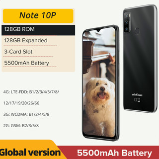 Ulefone Note 10P 3GB+128GB Cellphone 6.52&amp;quot; Octa Core 4G Smartphone 5500mAh Fingerprint ID Face Unlock OTG 3-Card Po