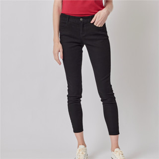 GIORDANO กางเกงขายาวผู้หญิง Womens Mid Waist Slim Tapered Pants 05412038