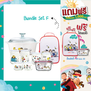 ขวดโหล 3 ขนาด 6 ใบ หม้อเซรามิก 1 ใบ  กระเป๋า 1 ใบ และกล่องใส่อาหาร 1 กล่อง Bundle Set F