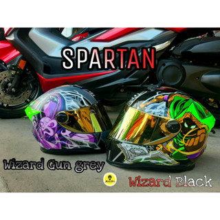 หมวกันน็อค ID SPARTAN BT 2023 ลาย Wizard (Gun grey / Wizard (Black)