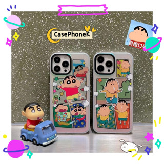 ✨จัดส่งภายใน 24 ชม✨เคสไอโฟน12 13 14 Pro For 11 เครยอนชินจัง แฟชั่น เรียบง่าย การ์ตูน ความนิยม แฟชั่น การป้องกันการตก Cas