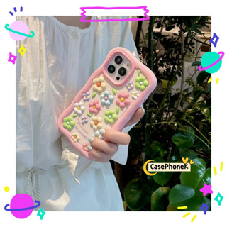 ✨จัดส่งภายใน 24 ชม✨เคสไอโฟน12 13 14 Pro For 11 ดอกไม้ สาวน่ารักหัวใจ เรียบง่าย แฟชั่น ฤดูร้อน การป้องกันการตก Case